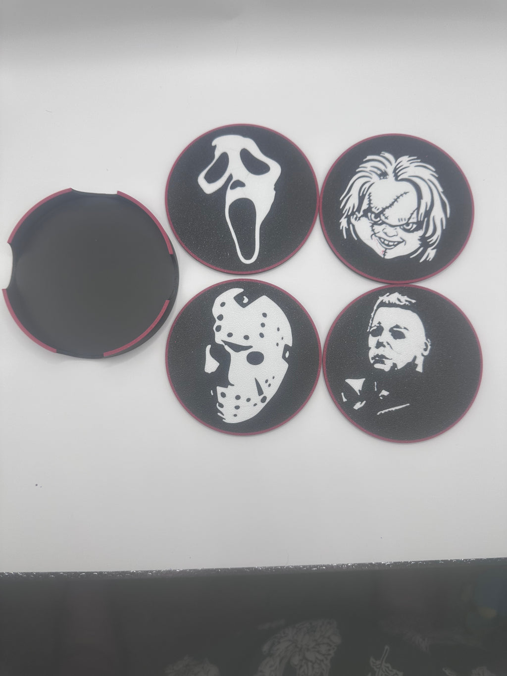 Horror guys cup coasters
