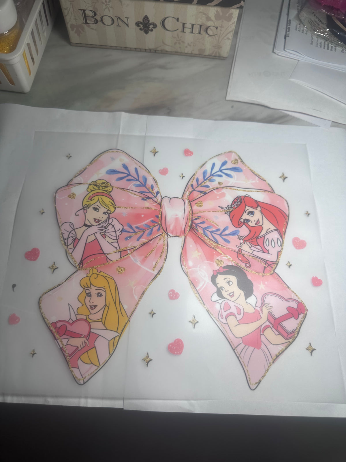 Adult Pink Princess Bow