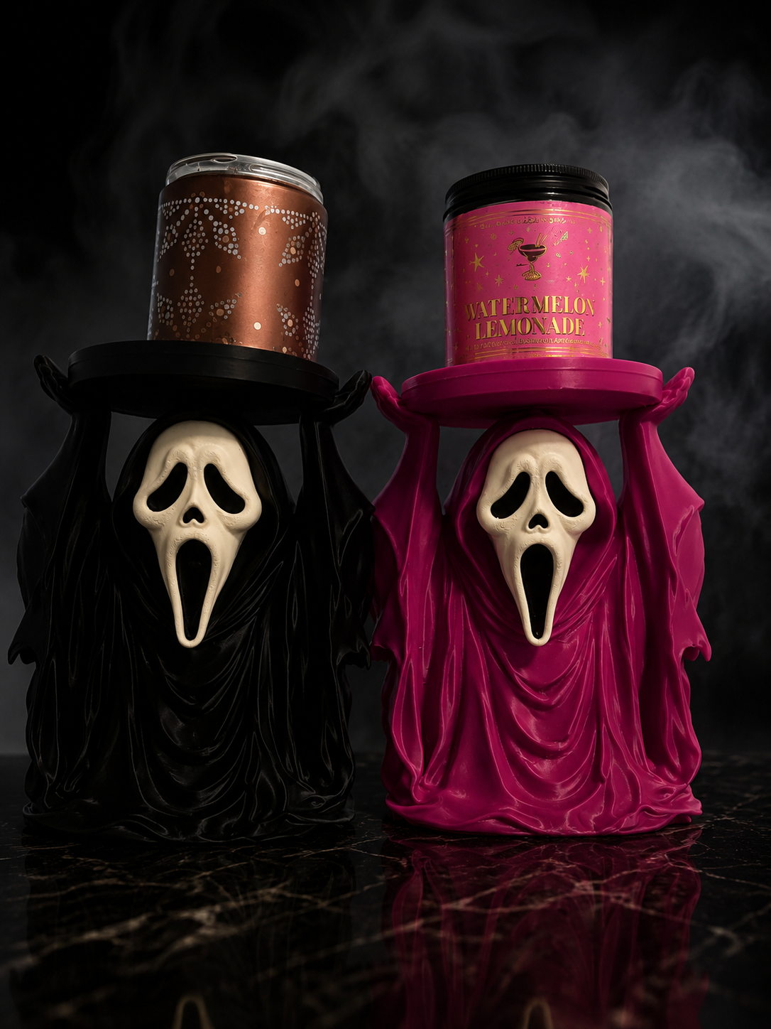 Scream candle holder