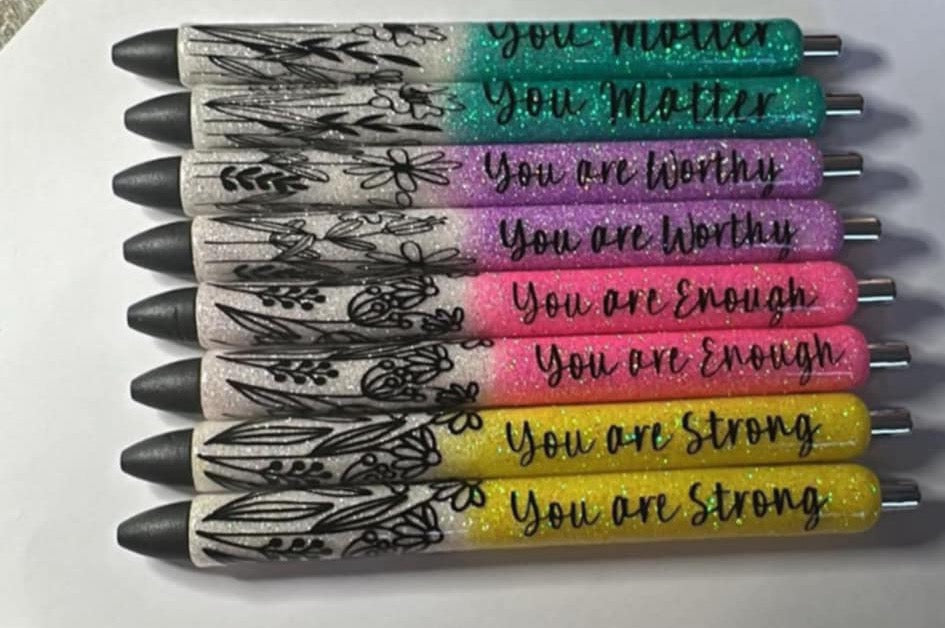 Personalized Gillter Pens