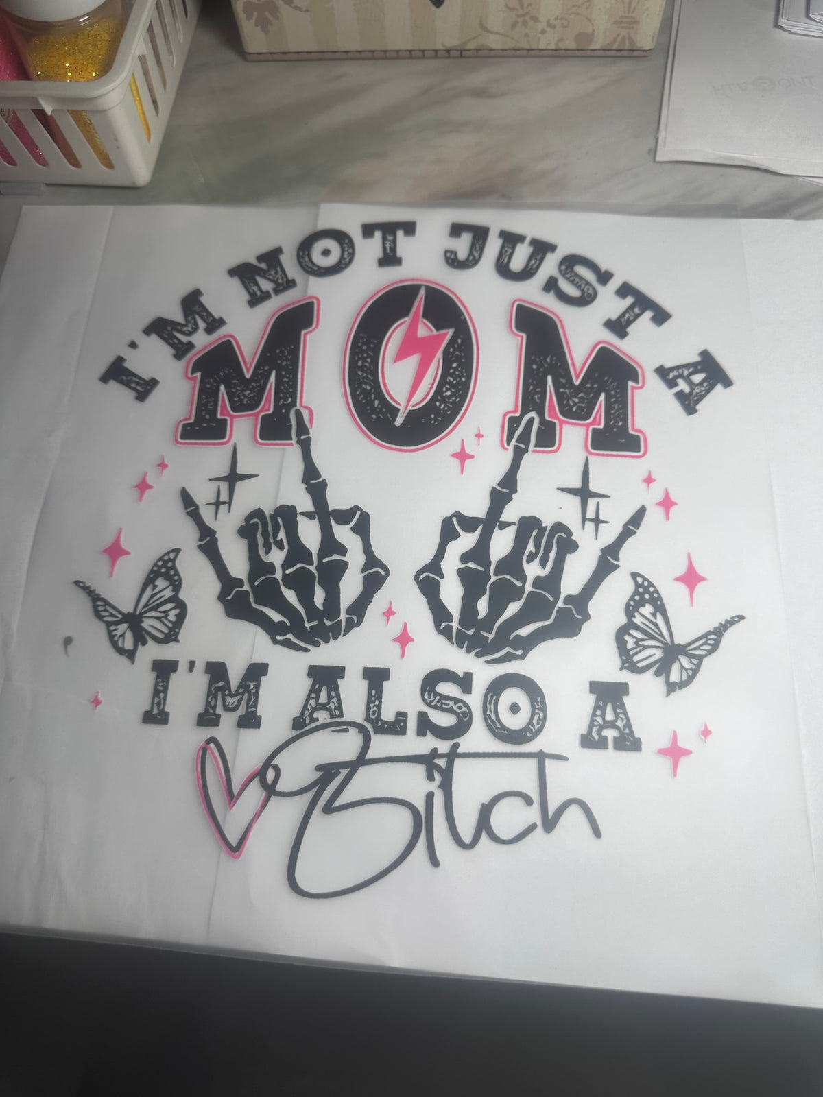 Adult Mom w Skelly Hands
